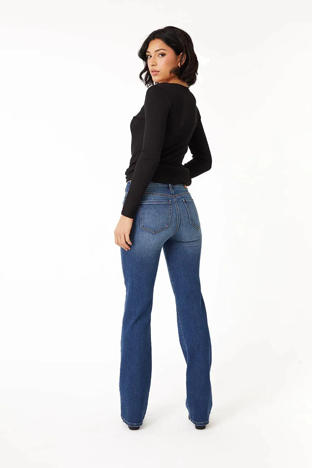 80's Elle Bootcut- Dashing Blue