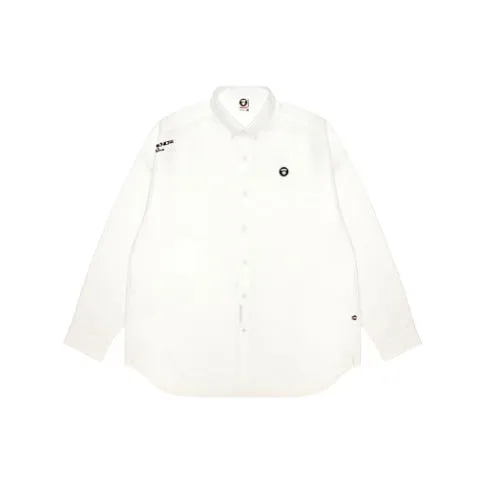 AAPE NOW LONG SLEEVE SHIRTS / AAPE BY *A BATHING APE® / WHITE