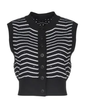 Alaïa Women Cardigan Black 10 UK