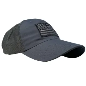 American Flag Tactical Range Hat - Charcoal