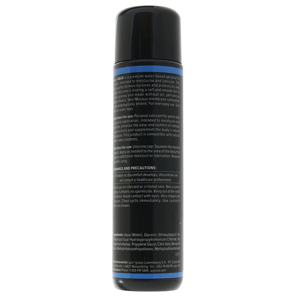 Aqua Water Based Lubricant in 3.4oz/100ml