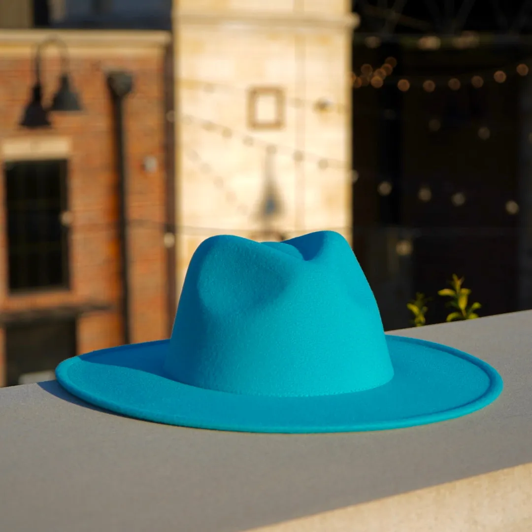 Atlanta Wide Brim Fedora - Teal