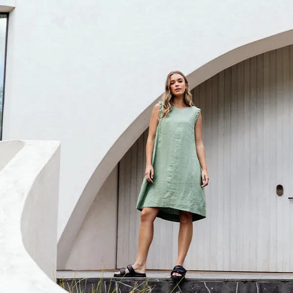 Bastia Dress - Fern Green