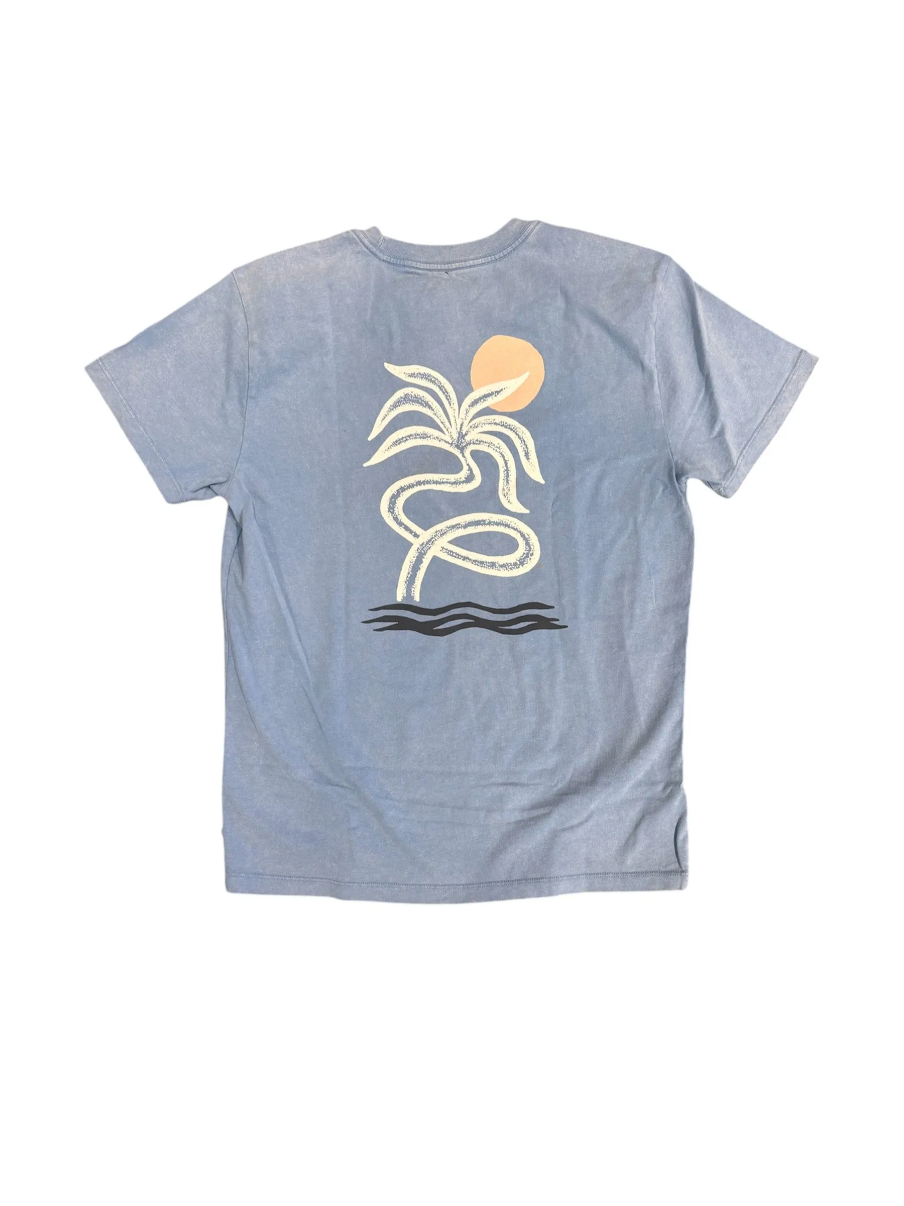 Blend Tee - Baby Blue Sand Wash