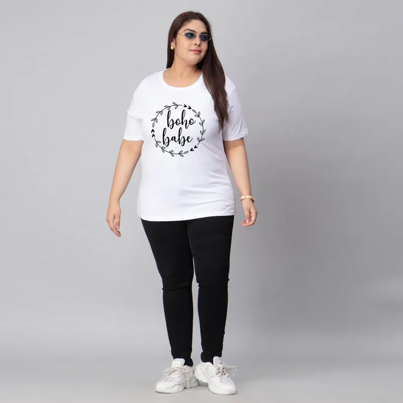 Boho Babe Plus Size Women T-Shirt