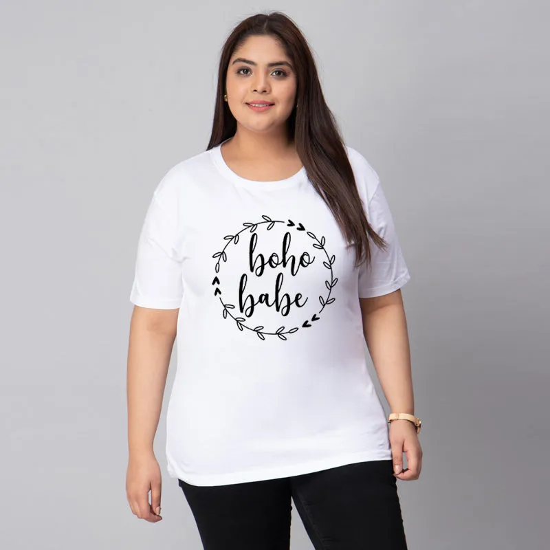 Boho Babe Plus Size Women T-Shirt