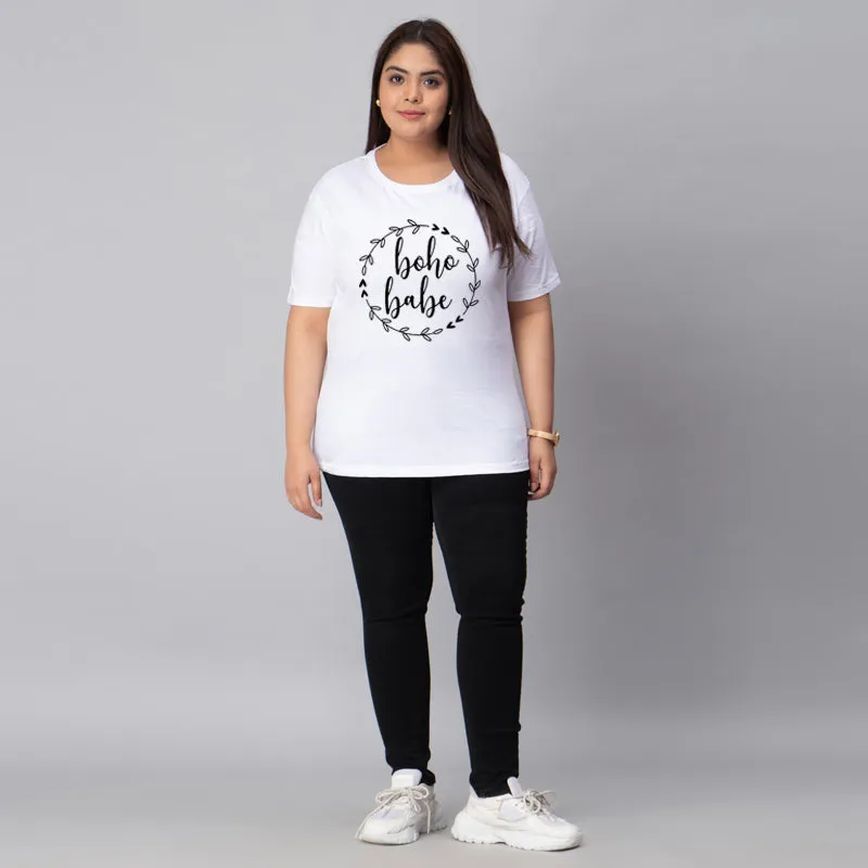 Boho Babe Plus Size Women T-Shirt