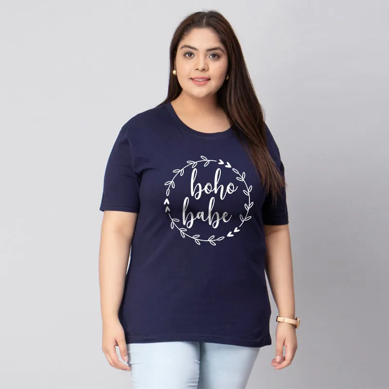 Boho Babe Plus Size Women T-Shirt