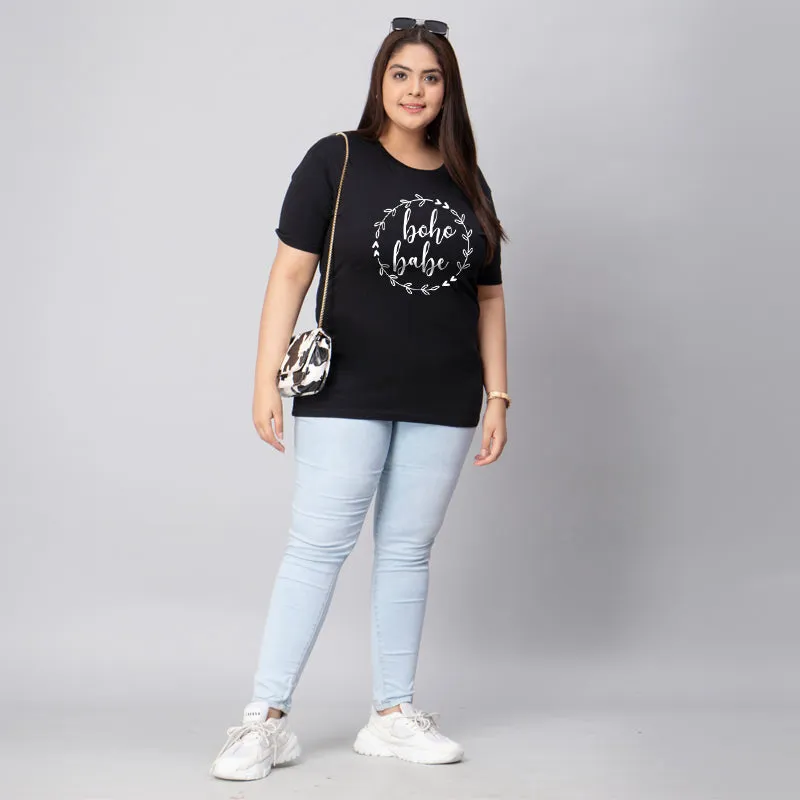 Boho Babe Plus Size Women T-Shirt