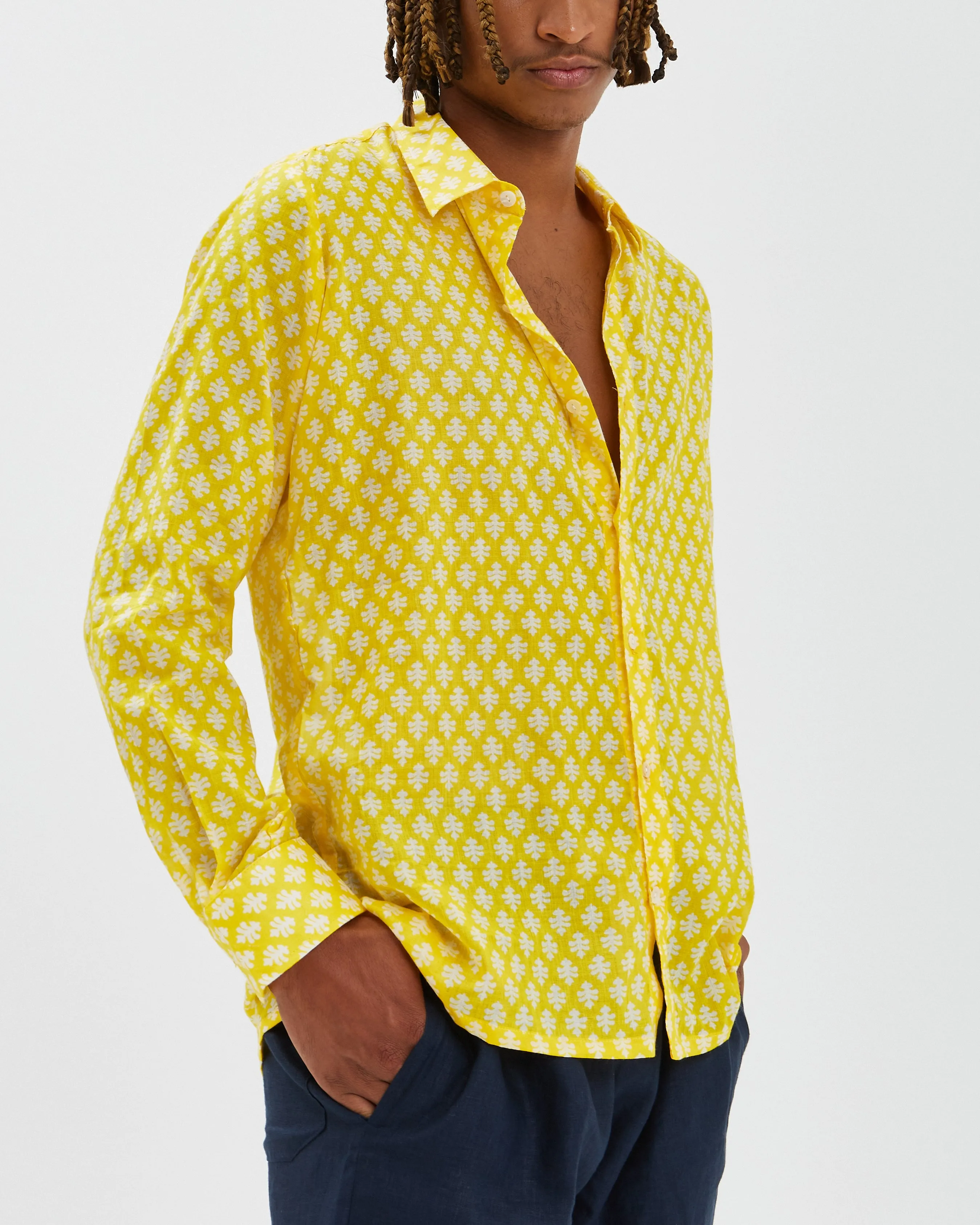 BONDO II SHIRT IN BRIGHT YELLOW