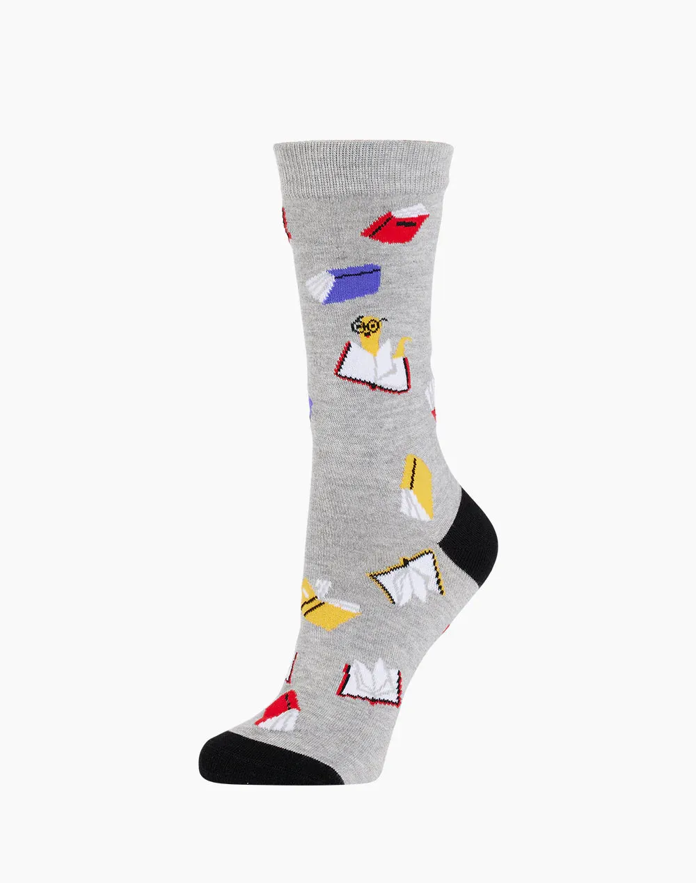 Book Worm Women's Bamboo Crew Socks