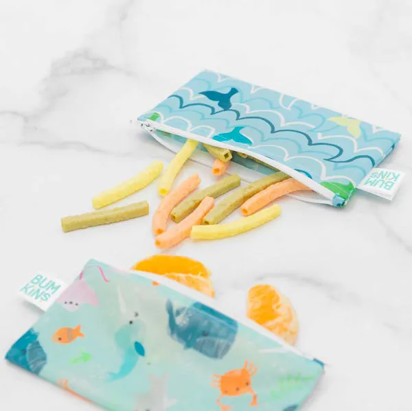 Bumkins Small Snack Bags - Rolling with the Waves