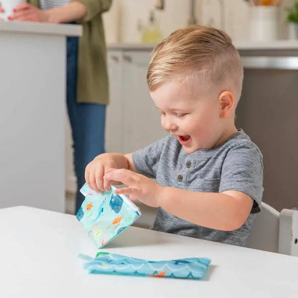 Bumkins Small Snack Bags - Rolling with the Waves