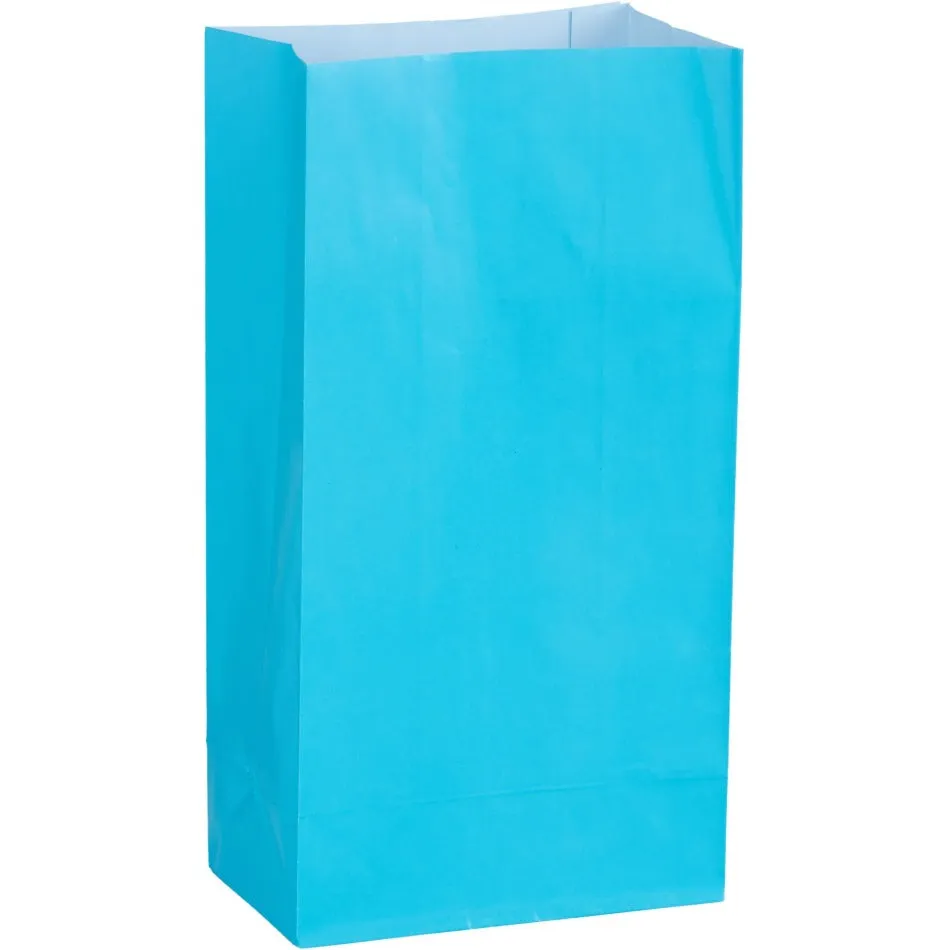 Caribbean Blue Large Paper Bag 12pk