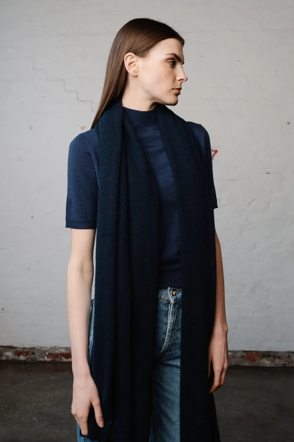 Cashmere Wrap | Midnight Navy