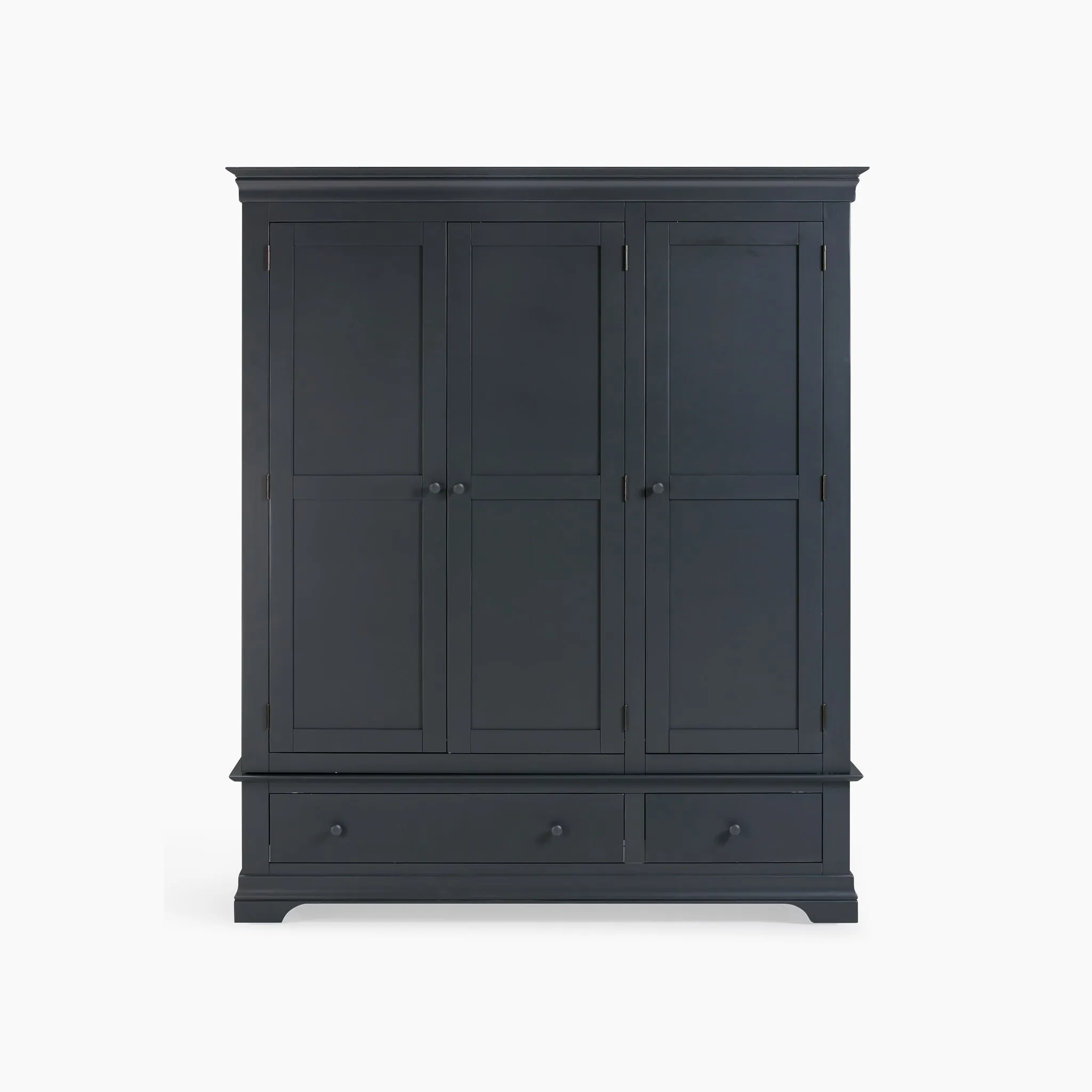 Chalbury Triple Wardrobe in Dusky Black