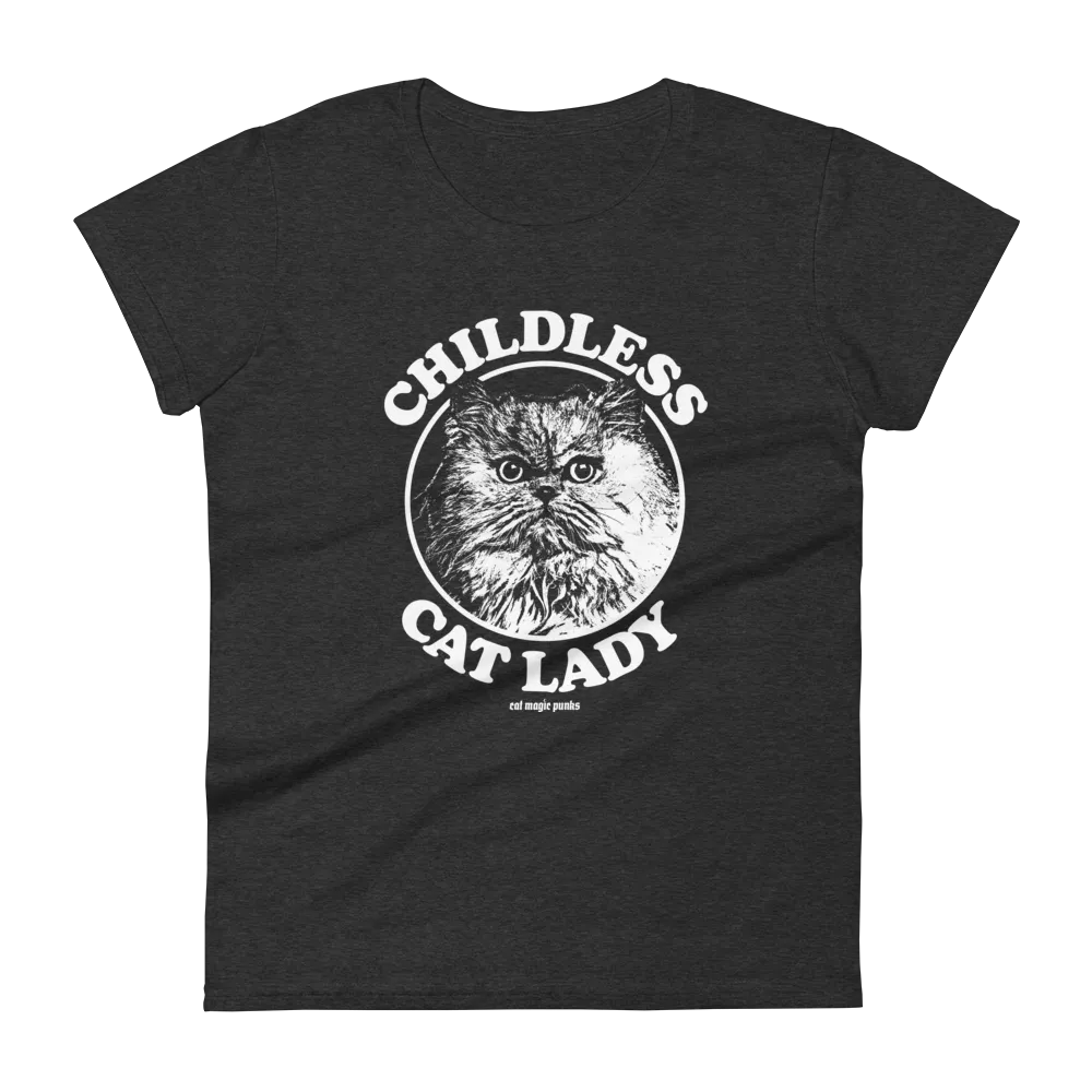 CHILDLESS CAT LADY PERSIAN Women's Fitted Shirt