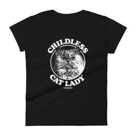 CHILDLESS CAT LADY PERSIAN Women's Fitted Shirt