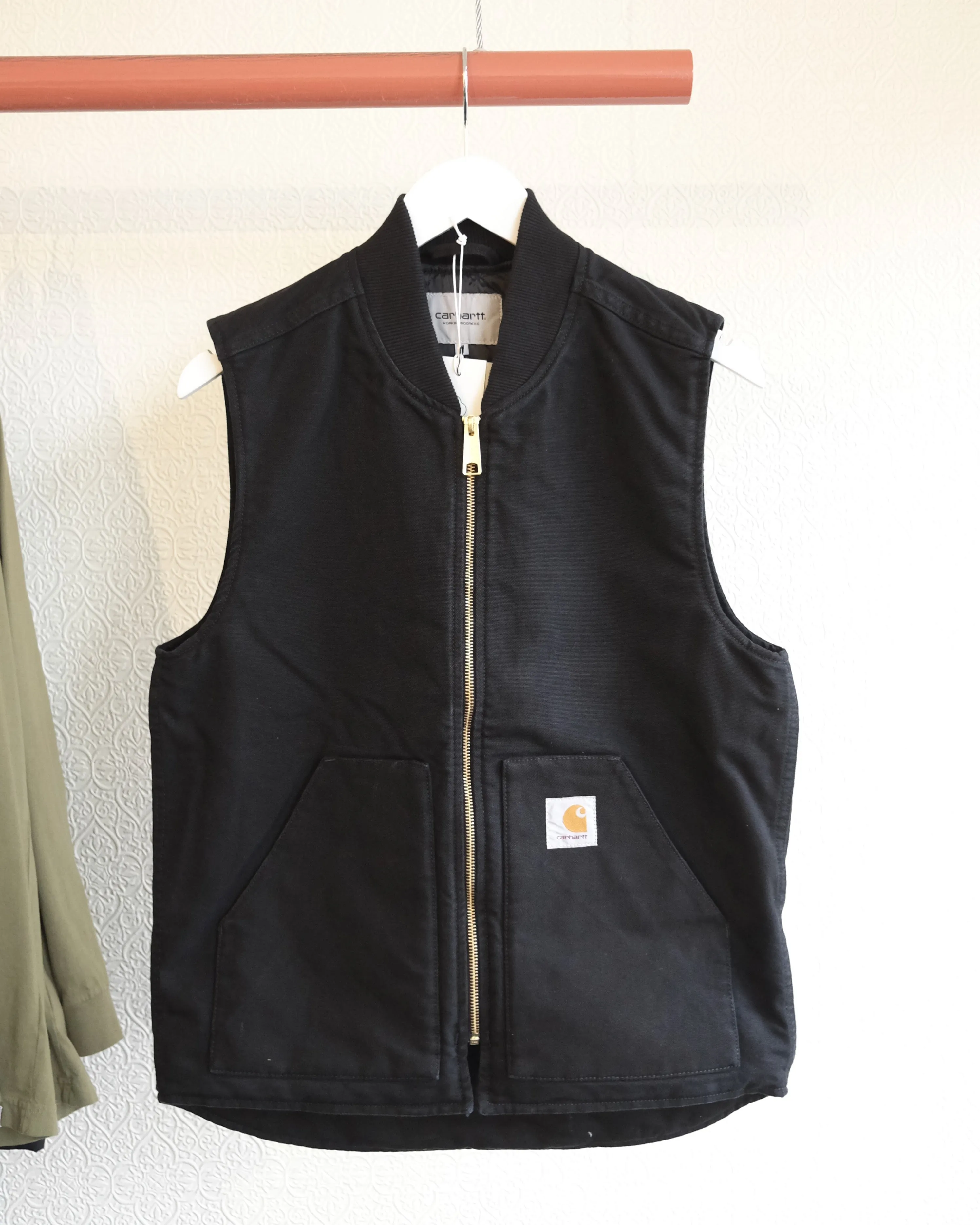 Classic Vest, Black Rinsed