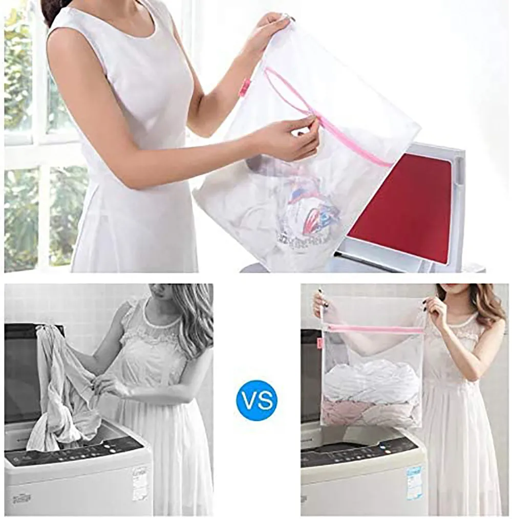 Durable Mesh Laundry Bag Set of 6 for Delicates