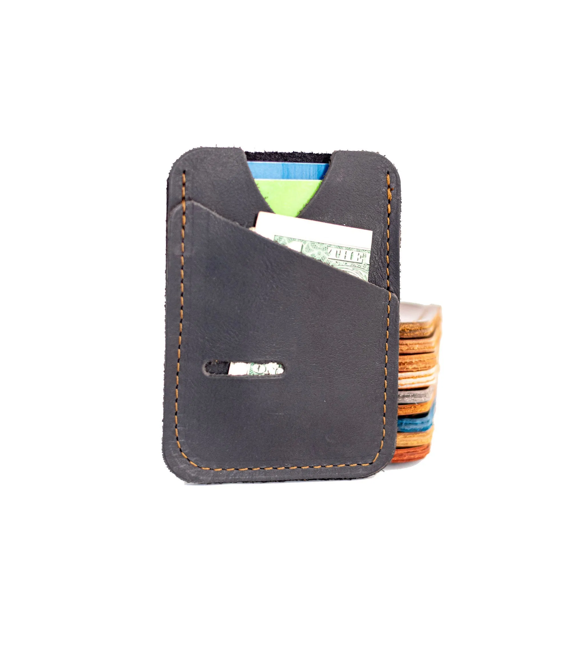 Flagship colors | Leather Card Wallet | Card Holder | Slim Wallet