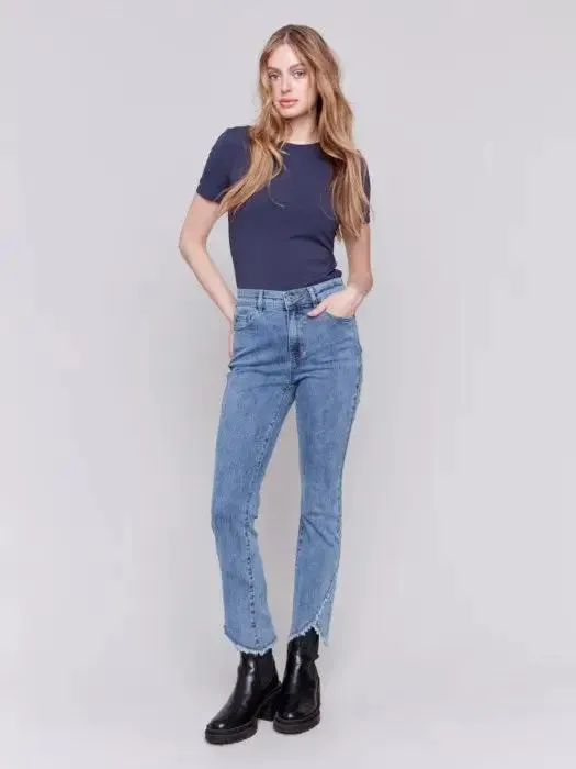 Front Tulip Hem Jeans