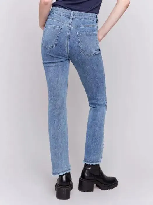 Front Tulip Hem Jeans