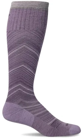 Full Flattery Women's Bamboo/Merino Moderate Graduated Compression Socks - Wide Calf Fit