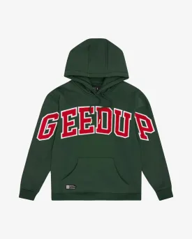 GEEDUP TEAM LOGO HOODIE KHAKI RED (NEW)