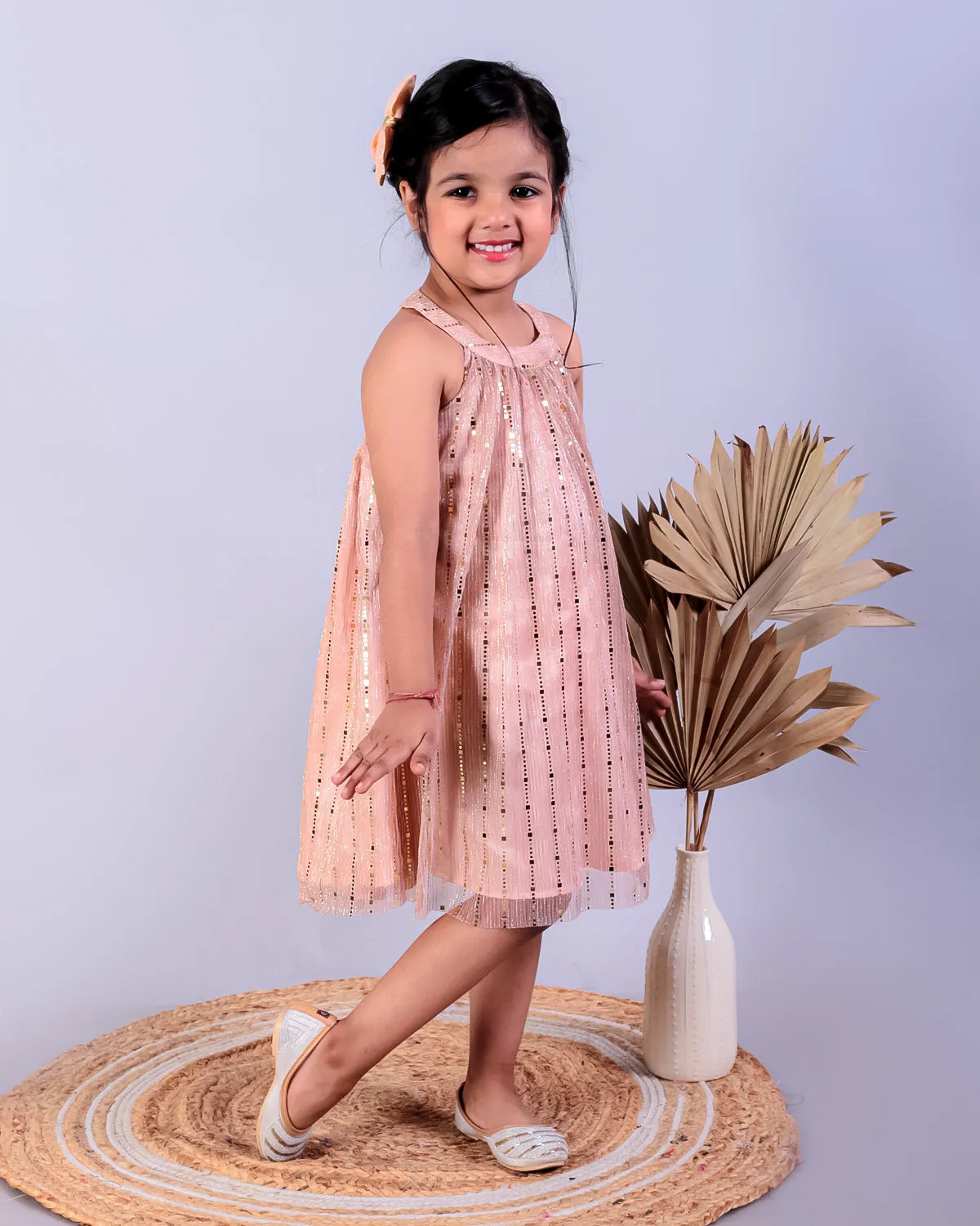 Golden Sunset Splendor Girls Casual Dress