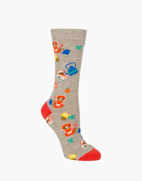 High Tea Women's Bamboo Crew Socks