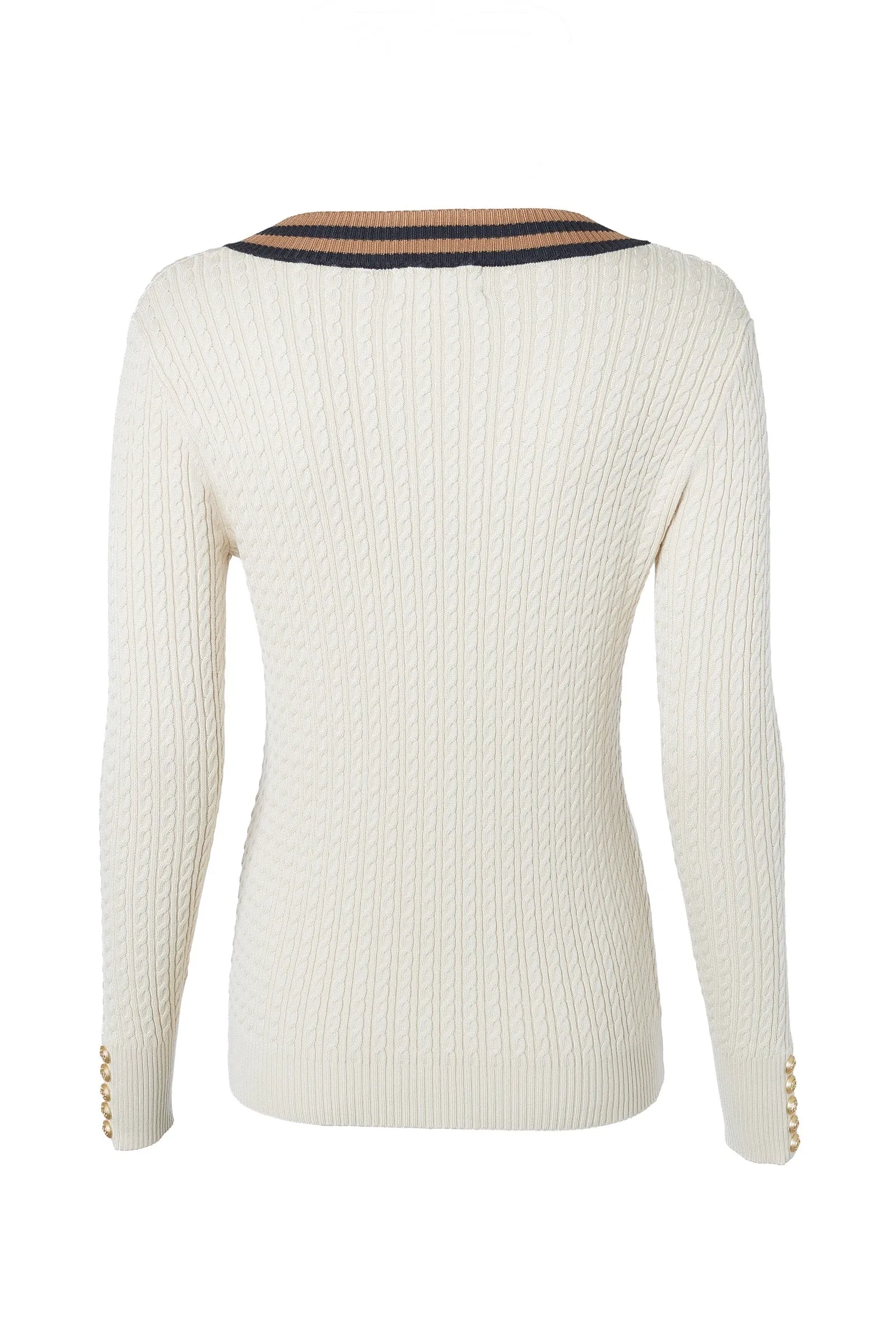 Holland Cooper Zoe Knit Ladies Knitwear in Almond