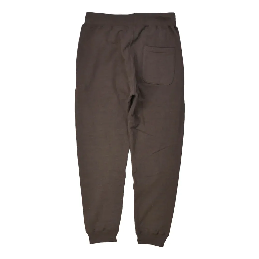 Japanese Organic Cotton Sweat-Pants Hand-Dyed with Chestnut - Dark Kuri