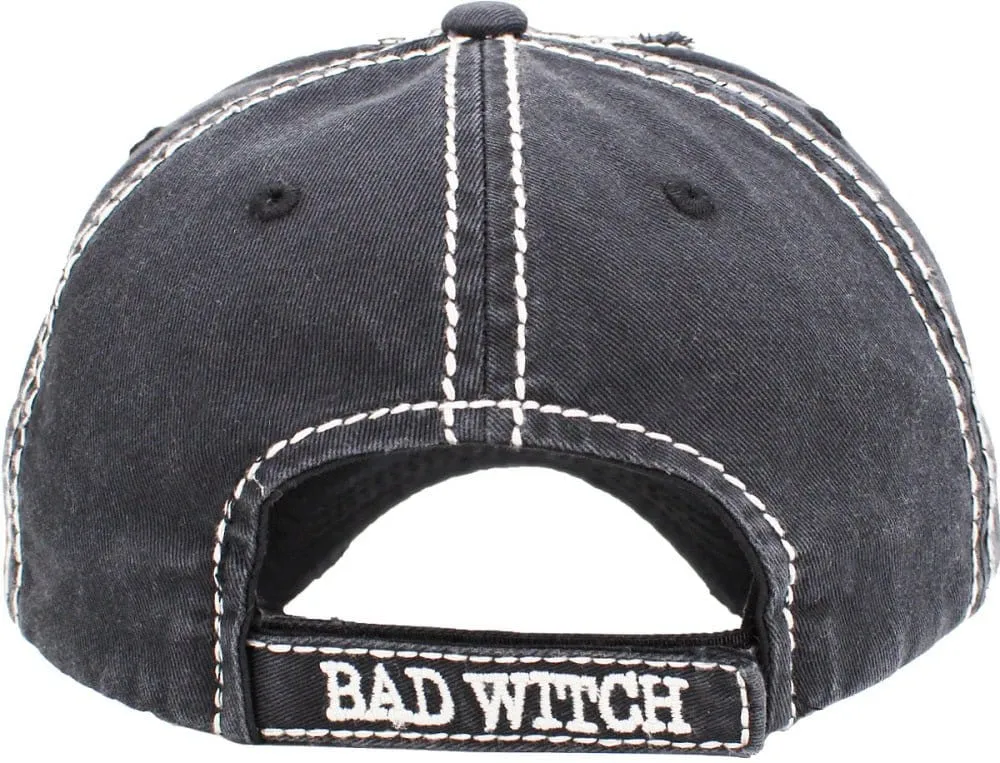 KBV1333 "BAD WITCH" Washed Vintage Ballcap