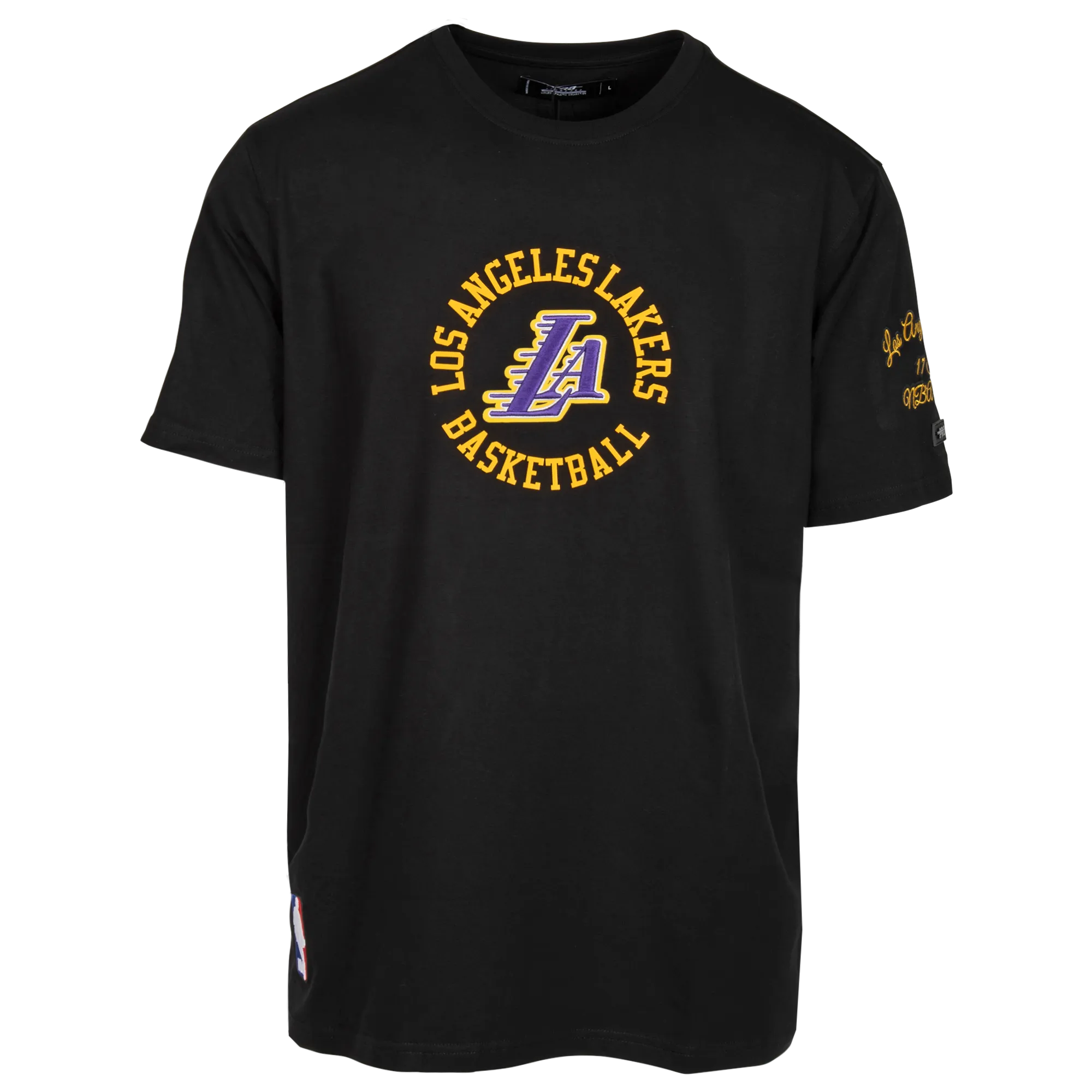 Lakers Hybrid Short Sleeve Blk Tee