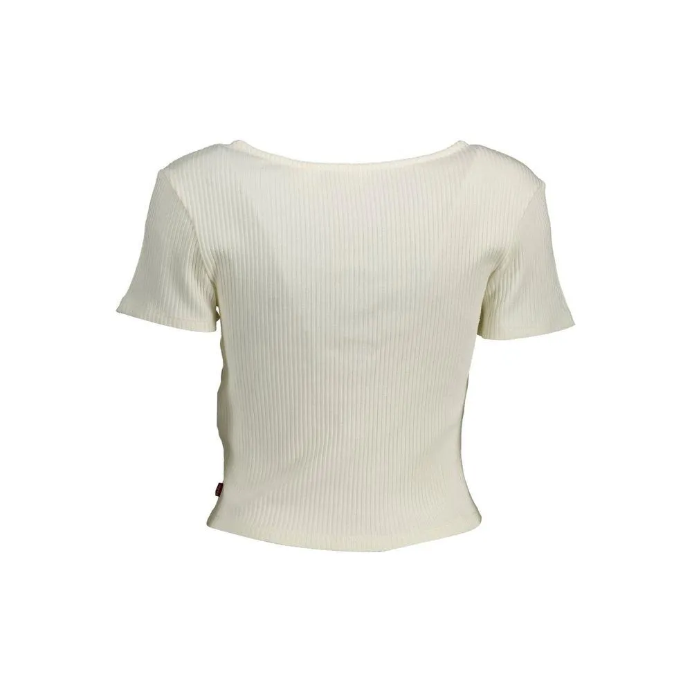 Levi's White Cotton Women Top