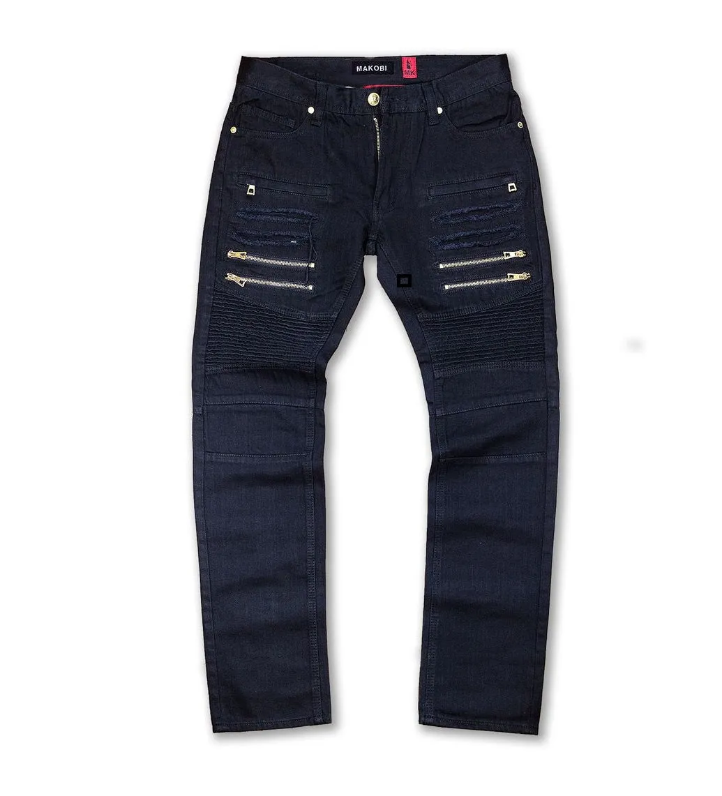 M1740 Ripped & Repair Retro Jeans - Black