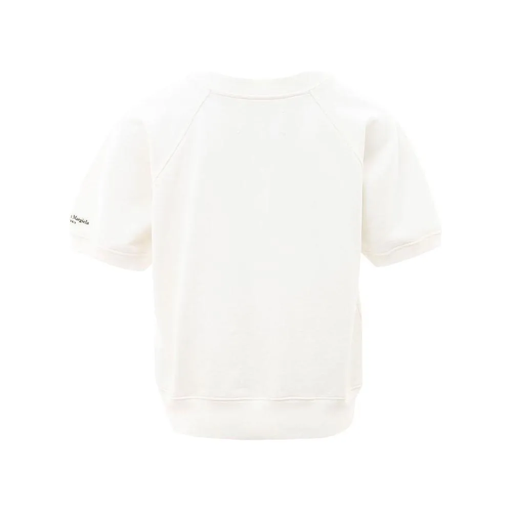 Maison Margiela Chic White Cotton Top for Style Enthusiasts