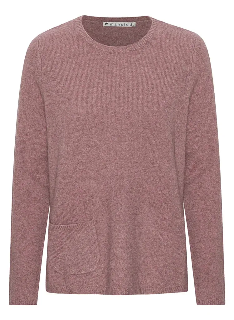 Mansted Zonora Sweater in Dark Rose