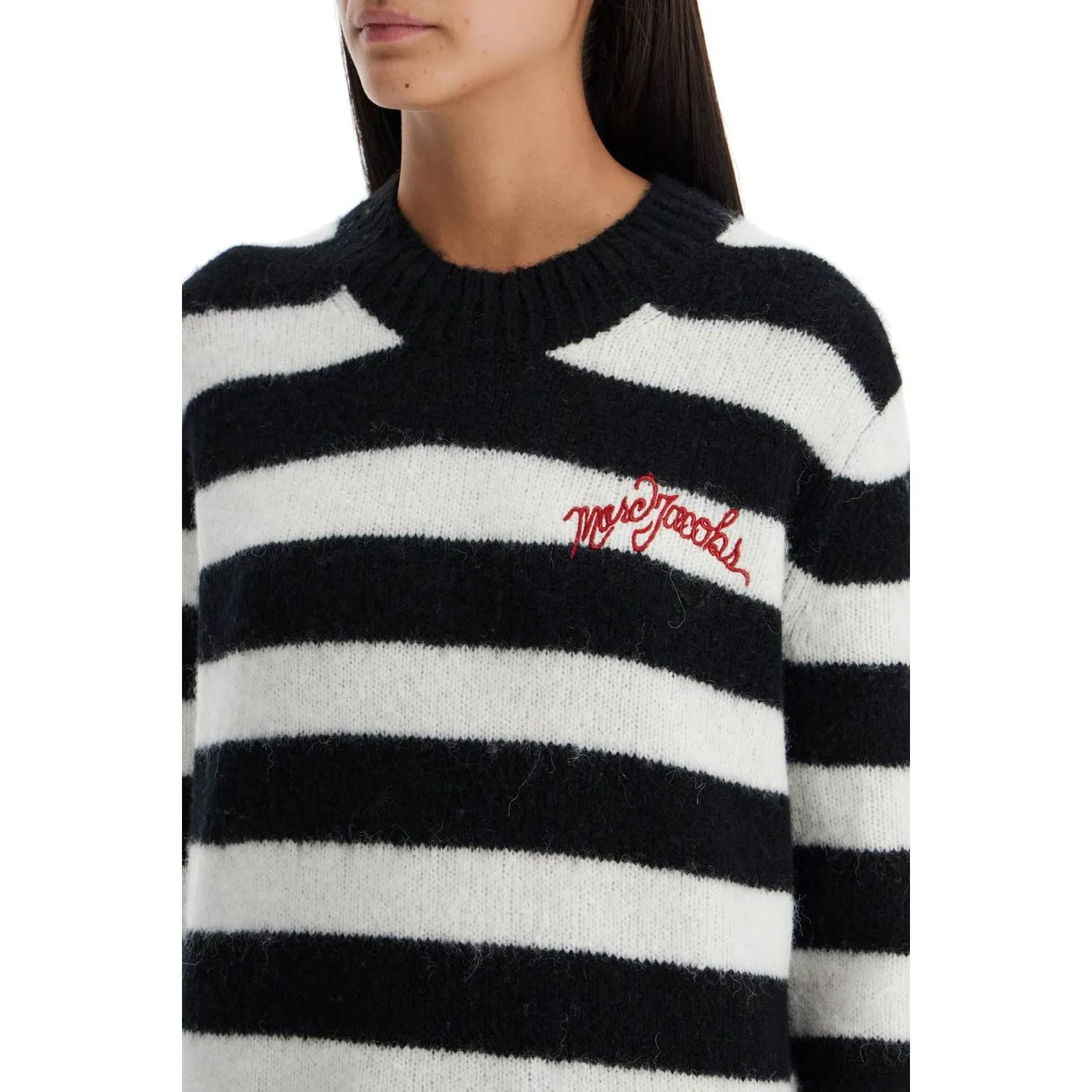 Marc Jacobs pullover the striped brushed logo sweater