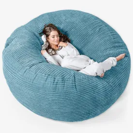 Mega Mammoth Bean Bag Sofa - Cord Aegean Blue