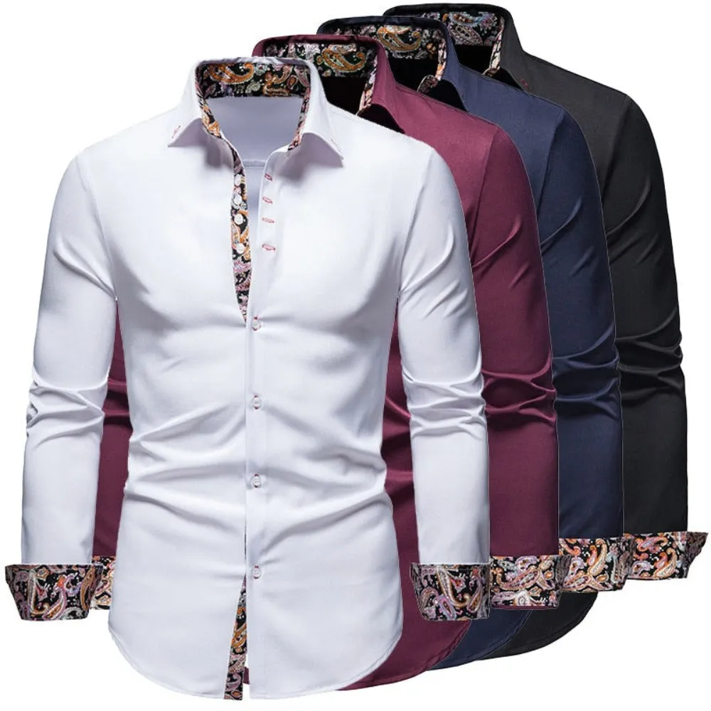 Men's Botanical Details Button-Down Shirt