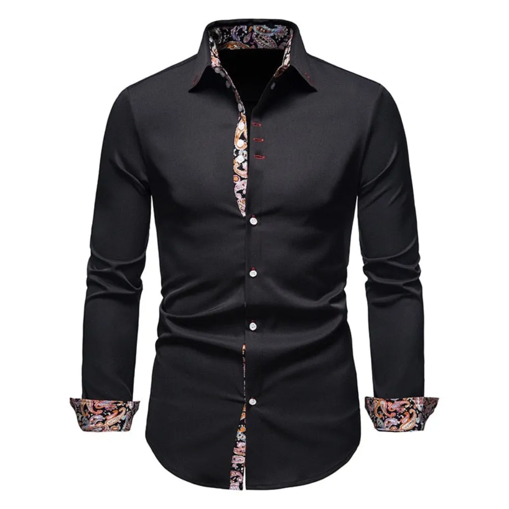 Men's Botanical Details Button-Down Shirt