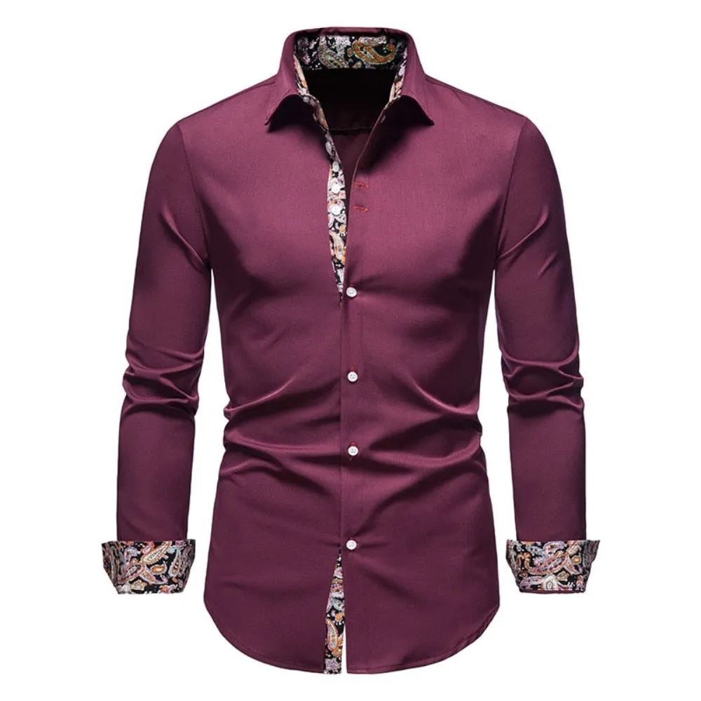 Men's Botanical Details Button-Down Shirt