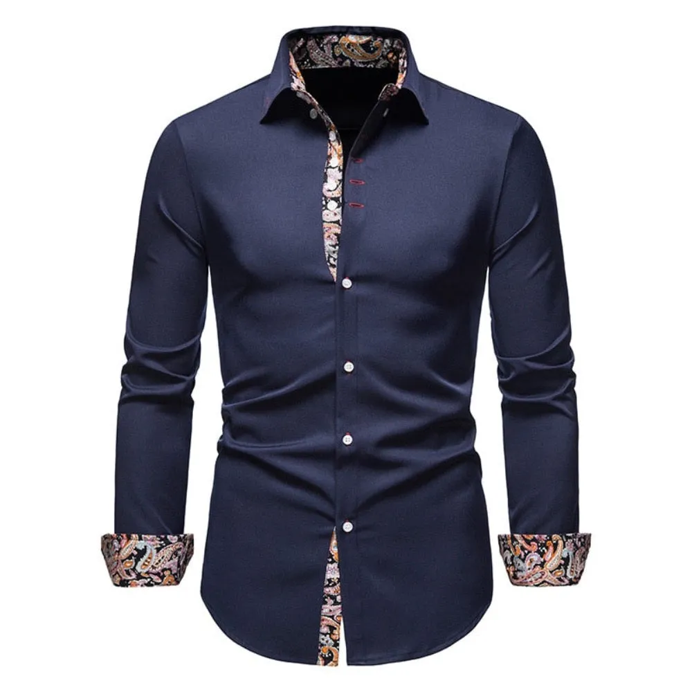 Men's Botanical Details Button-Down Shirt