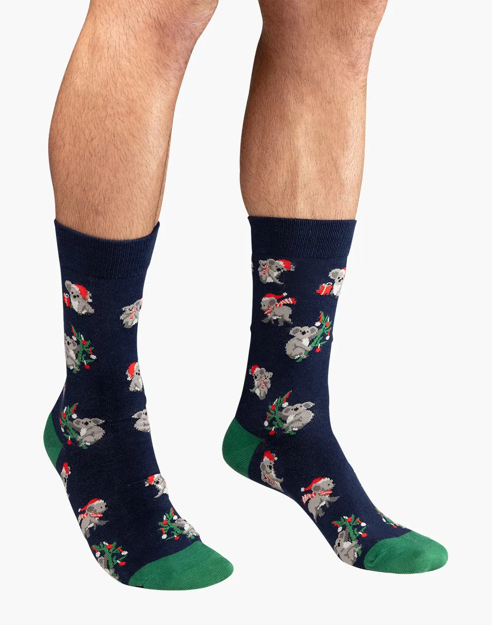 Men's Xmas Koala Sock Card