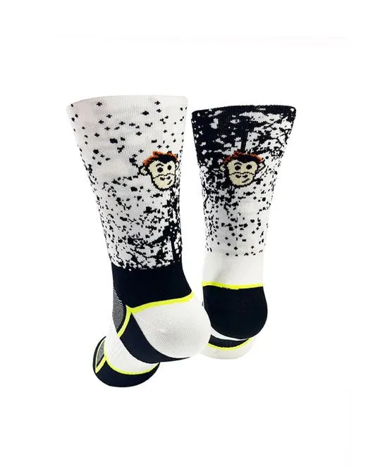 Monkey Sox Classic Mist X10 Sport | White & Black