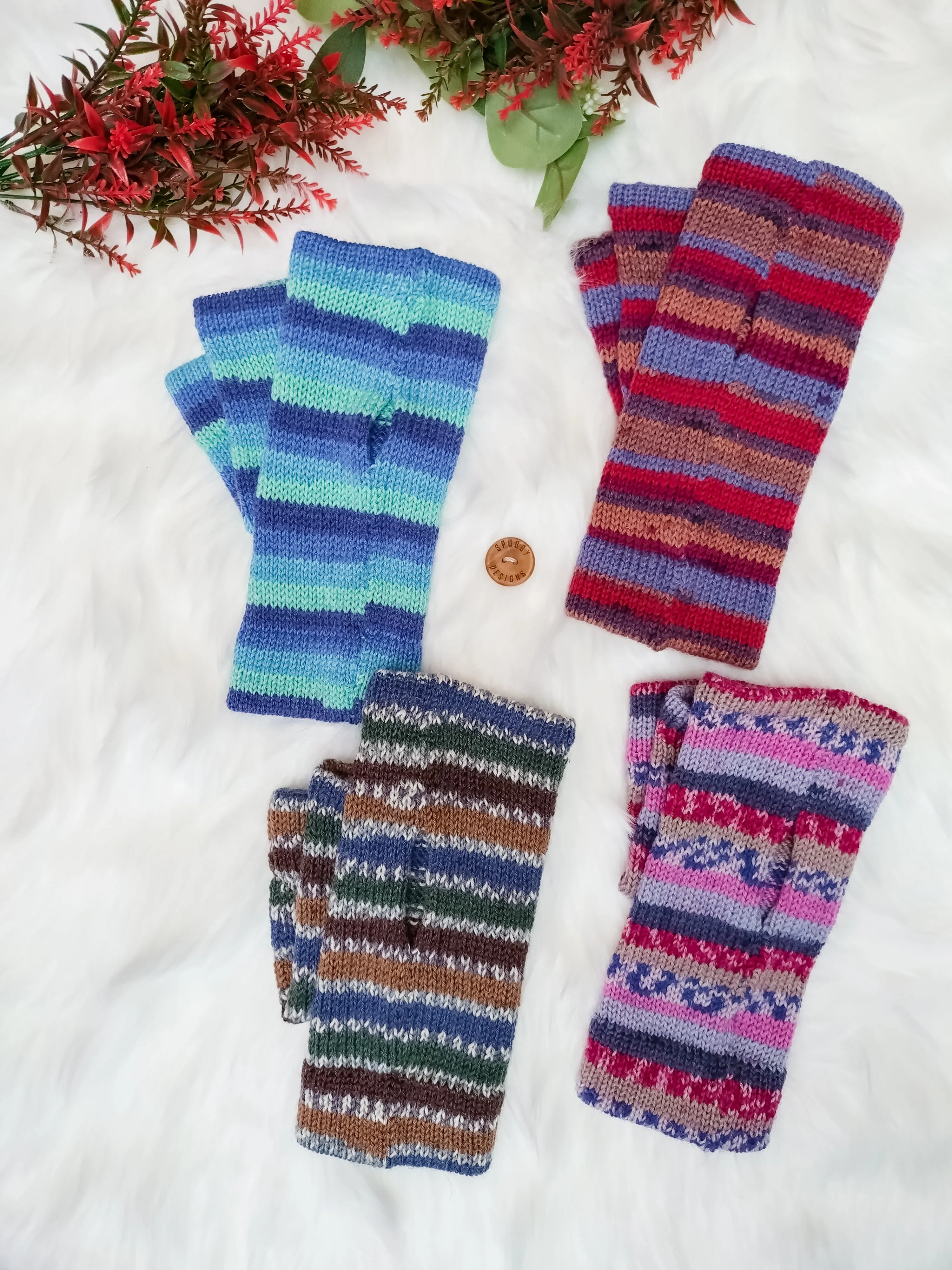 [NEW] Adults Wrist Warmers - Multiple Colours. One Size (Blended Wool)