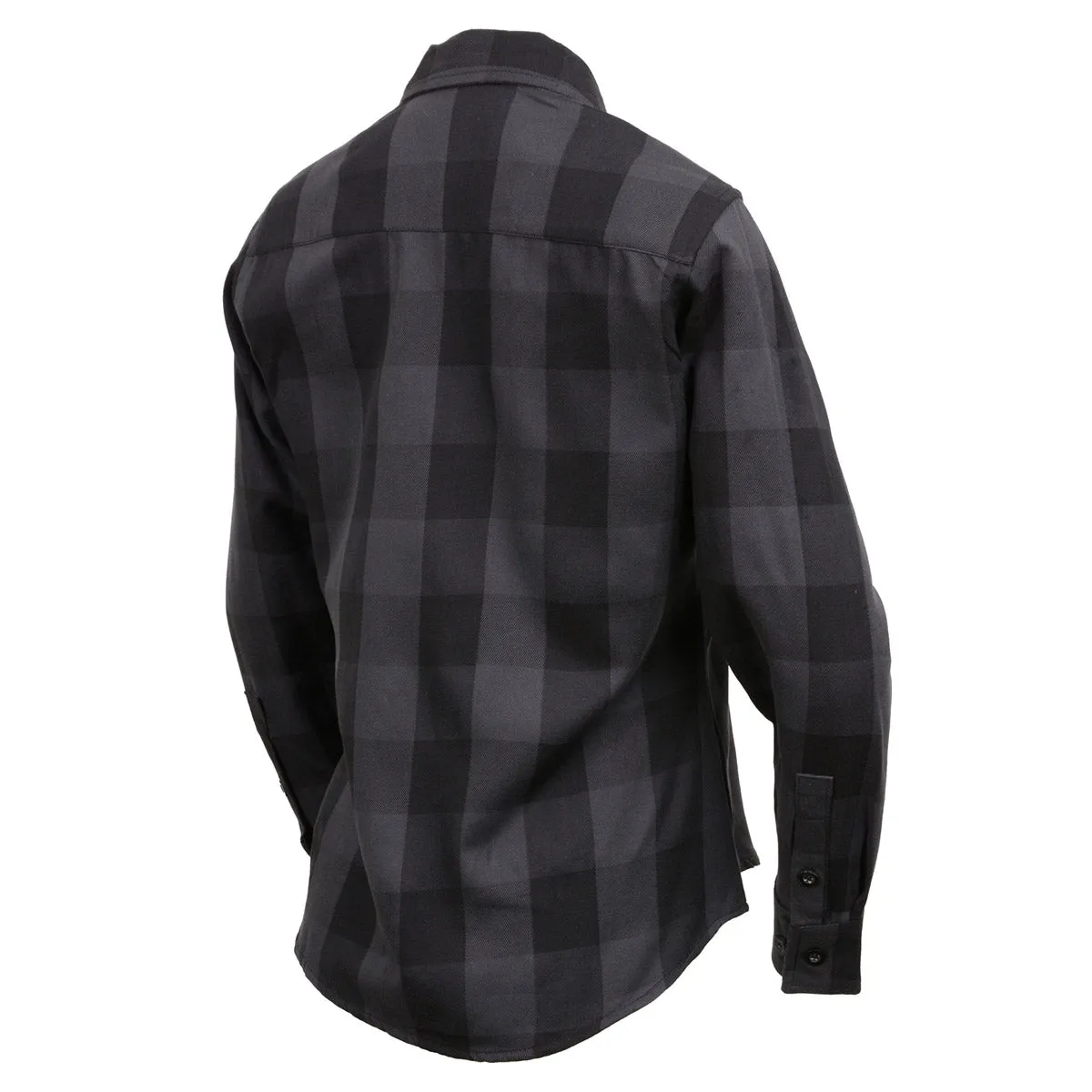 NexGen MNG21608 Women's Casual Dark Gray and Black Long Sleeve Cotton Casual Flannel Shirt