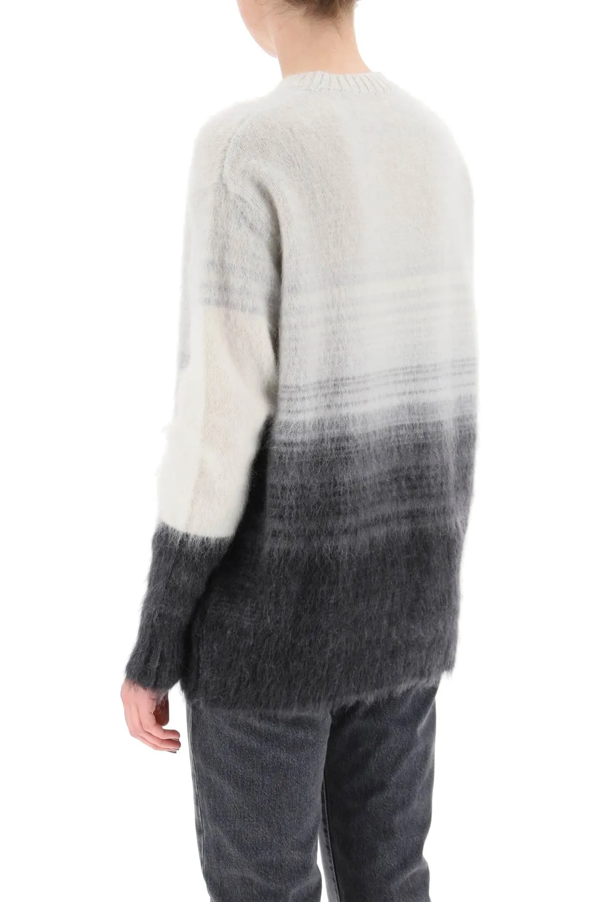 Off-white helvetica logo mohair sweater